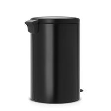 Lixeira em a�o inox Brabantia New Icon 12 litros preta