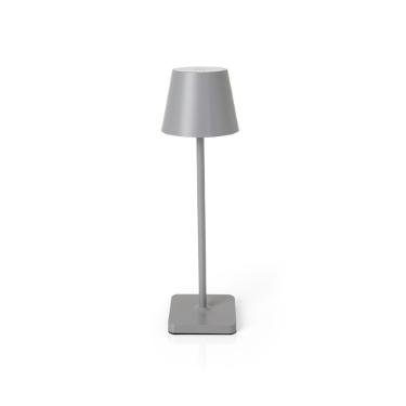 Lumin�ria de mesa t�til regul�vel Copa&Cia Ross 37,5cm cinza