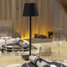 Lumin�ria de mesa t�til regul�vel Copa&Cia Ross 37,5cm preta