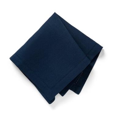 Jogo de 4 Guardanapos de Tecido Copa&Cia Tekapo Azul Marinho 45x45cm