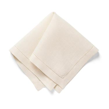 Jogo de 4 Guardanapos de Tecido Copa&Cia Tekapo Off-White 45x45cm