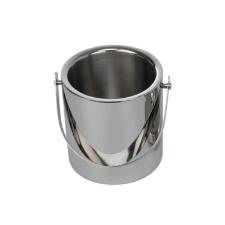 Balde de gelo em a�o inox parede dupla Fracalanza Ghiaccio 17X15cm 1,5 litros