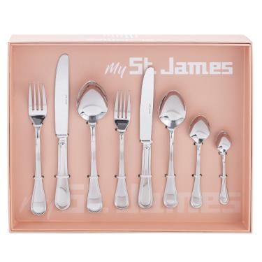 Faqueiro em Prata Saint James Four Seasons 48 Pe�as: Eleg�ncia Vers�til para 6 Pessoas