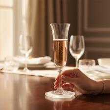 Jogo de Ta�as para Champanhe Bohemia Angela 190ml: Elevando Seus Brindes a uma Experi�ncia Inesquec�vel de Cristal