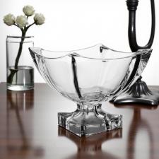 Centro de mesa em cristal com p� L'Hermitage Noble 20,8x18,5cm: Brilho e eleg�ncia para sua decora��o