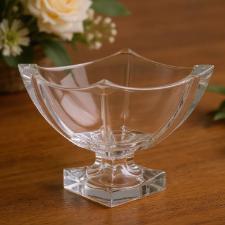 Centro de mesa em cristal com p� L'Hermitage Noble 20,8x18,5cm: Brilho e eleg�ncia para sua decora��o