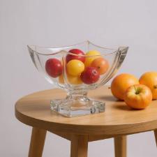 Centro de mesa em cristal com p� L'Hermitage Noble 20,8x18,5cm: Brilho e eleg�ncia para sua decora��o