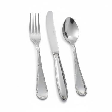 Faqueiro Fracalanza Croise 101 Pe�as A�o Inox Com Estojo Madeira para 12 Pessoas Mesa Fina