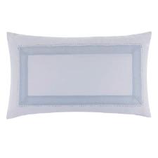 Almofada Trussardi Rivus 30x50cm em Linho e Algod�o Branco e Azul: Eleg�ncia e Frescor Italiano