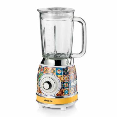 Liquidificador Ariete Positano 1000W 1,5L com copo de vidro 220V, design retr� italiano luxo