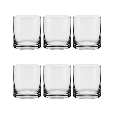 Jogo de 6 Copos de Cristal On The Rocks Oxford Flat Classic 390ml