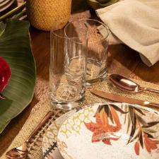 Jogo de 6 Copos de Cristal On The Rocks Oxford Flat Classic 390ml