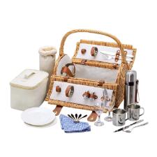 Cesta de Piquenique Completa para 2 Pessoas Oxford Floreal Dolce Vita