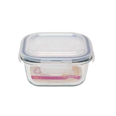 Pote Herm�tico de Vidro Quadrado Oxford Daily 520ml