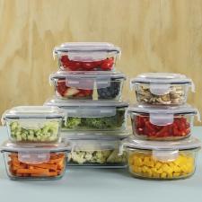 Pote Herm�tico de Vidro Quadrado Oxford Daily 520ml