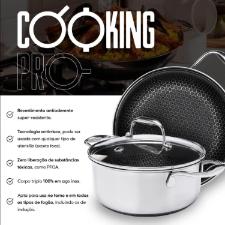 Frigideira em A�o Inox 20cm Oxford CookingPro Hive
