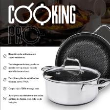 Frigideira em A�o Inox 32cm Oxford CookingPro Hive