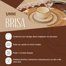 Jogo de Jantar e Ch� Oxford Unni Brisa 30 pe�as: Design moderno e cor suave