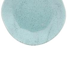 Jogo de 6 Pratos Rasos Oxford Ryo Blue Bay Azul Claro 27,5cm Porcelana