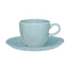 Jogo de 6 X�caras de Ch� Oxford Ryo Blue Bay Azul Claro 220ml com Pires Porcelana