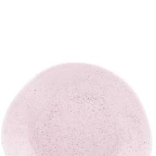 Jogo de 6 Pratos Rasos Oxford Ryo Pink Sand Rosa Claro 27,5cm Porcelana