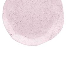Jogo de 6 Pratos Sobremesa Oxford Ryo Pink Sand Rosa Claro 21,5cm Porcelana