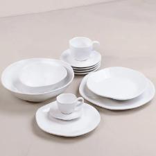 Jogo de 6 Pratos Fundos Oxford Ryo White 22,5cm Porcelana