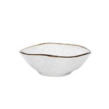 Tigela de Porcelana Oxford Ryo Maresia Branco e Marrom 500ml
