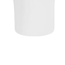 A�ucareiro de Porcelana Oxford Flamingo Isabel com Tampa Branco e prata 200ml