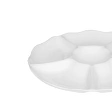 Petisqueira de Porcelana Oxford Branca 28cm