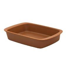 Travessa Refrat�ria Oxford Tango Marrom 40x24x7cm 3,25L