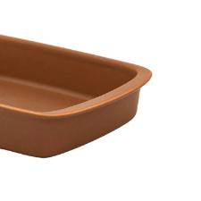 Travessa Refrat�ria Oxford Tango Marrom 40x24x7cm 3,25L