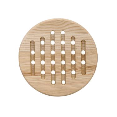 Descanso para Panela de Madeira Oxford Natural 20cm