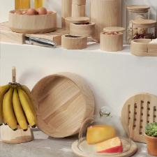 Descanso para Panela de Madeira Oxford Natural 20cm