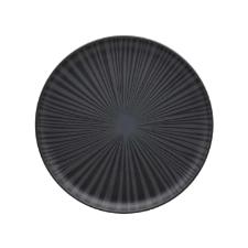 Jogo de 6 Pratos de Sobremesa Oxford Flat �nix Preto 20cm