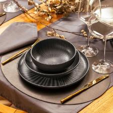 Jogo de Jantar e Ch� Oxford Flat �nix Preto 30 Pe�as