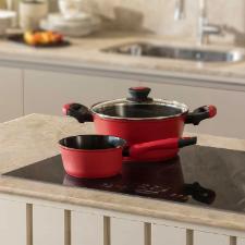 Ca�arola Oxford Everyday Vermelha Antiaderente 28cm para Indu��o