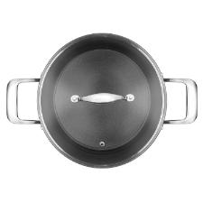 Ca�arola Antiaderente Oxford Gourmet Martelado Preta 24cm para Indu��o e Forno