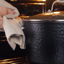 Ca�arola Antiaderente Oxford Gourmet Martelado Preta 28cm para Indu��o e Forno