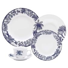 Jogo de Jantar Ch� 30 Pe�as Porcelana Oxford Flamingo Toile De Jouy: Brasil