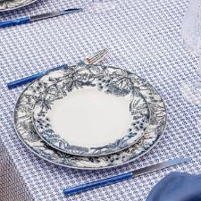 Jogo de Jantar Ch� 30 Pe�as Porcelana Oxford Flamingo Toile De Jouy: Brasil