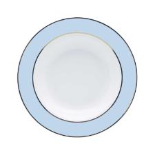 Jogo de Jantar Ch� 30 Pe�as Porcelana Oxford Flamingo Classic Azul: Ouro