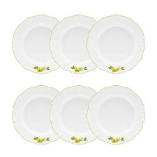 Jogo de 6 Pratos Fundos Oxford Soleil Limoni 24cm Porcelana