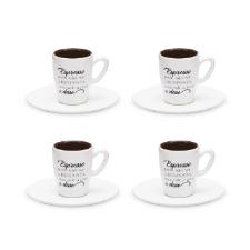 Jogo 4 X�caras Caf� Expresso Porcelana Oxford Dose 75 Ml: Frase
