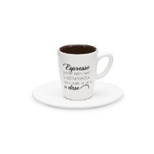 Jogo 4 X�caras Caf� Expresso Porcelana Oxford Dose 75 Ml: Frase