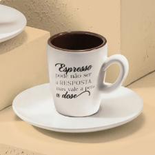 Jogo 4 X�caras Caf� Expresso Porcelana Oxford Dose 75 Ml: Frase