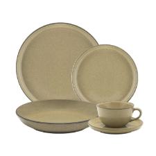 Jogo de Jantar e Ch� Oxford Flat Ocre 30 Pe�as