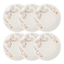 Jogo 6 Pratos Rasos Cer�mica Oxford Unni Jardim Secreto 26 Cm: Afeto