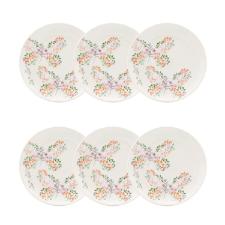 Jogo 6 Pratos Sobremesa Cer�mica Oxford Unni Jardim Secreto 20 Cm: Ref�gio