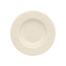 Jogo de Jantar Ch� 30 P�s Cer�mica Oxford Mendi Marfim Relevo